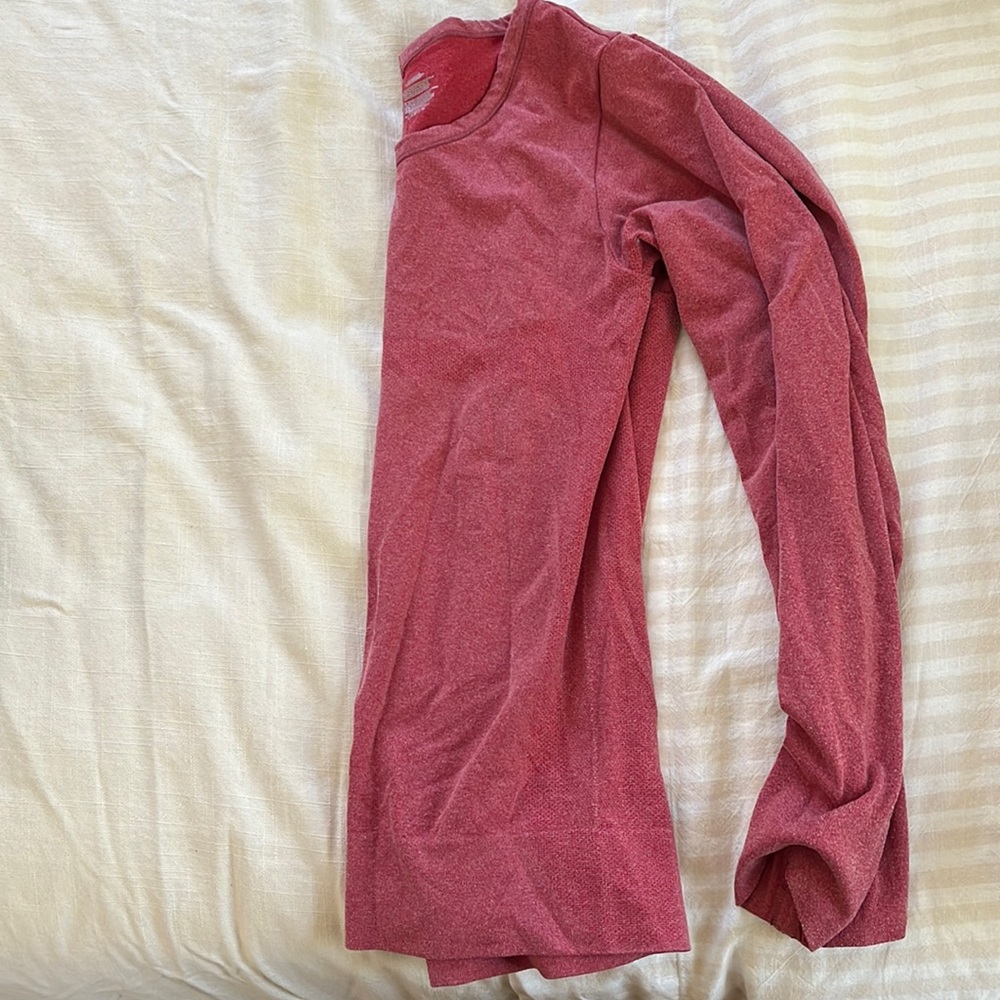 Size small Zyia red heathers long sleeve athletic shirt